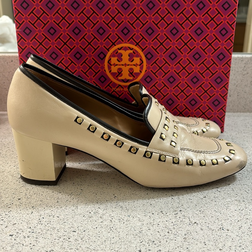 Tory Burch Loafers Dulce de Leche/dark Mahogany Size 10 - Picture 5 of 9
